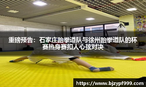 重磅预告：石家庄跆拳道队与徐州跆拳道队的杯赛热身赛扣人心弦对决